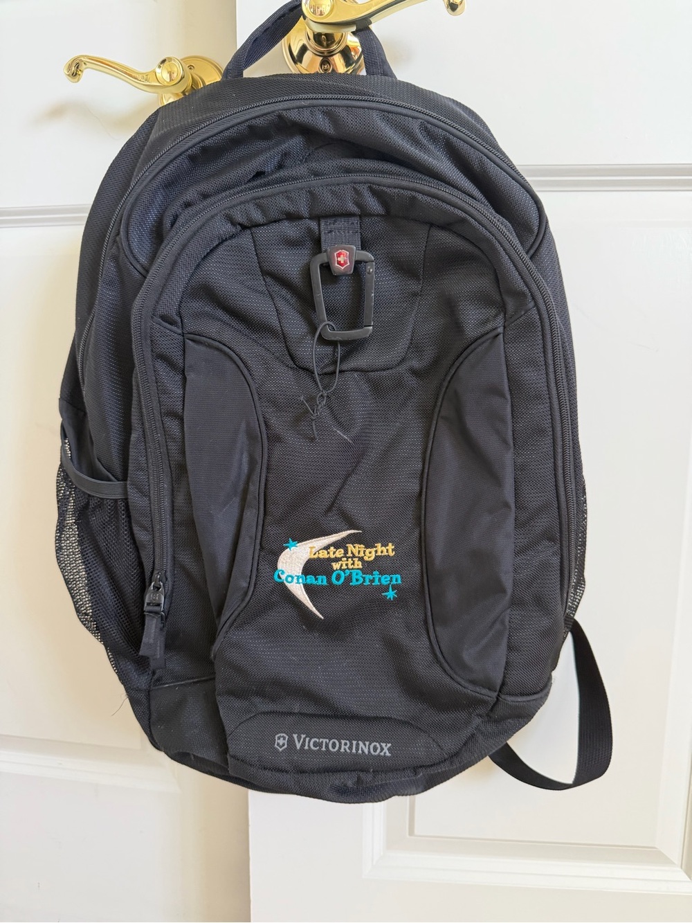 Victorinox ZFORCE ULTRA Black Backpack Conan O’Brien Logo Zip Padded Straps